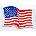 Waving American Flag Applique